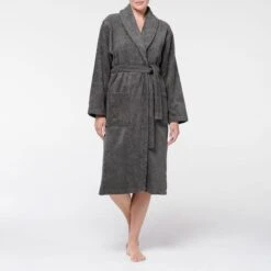 Como Robe - Granite 9 Como Robe - Granite -Koala Home Shop M F Como Robe Granite 151978 R Front 2