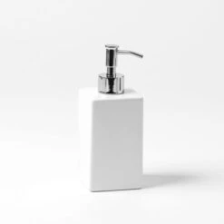 Dolomite Bathroom Accessories - White -Koala Home Shop M F Dolomite Soap dispenser White 13325801 1