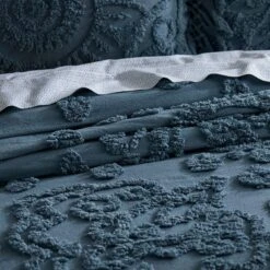 Eadie Bedspread - Blue -Koala Home Shop M F Eadie Blue Mirage Detail 22 4