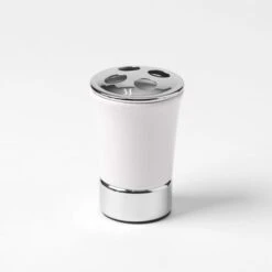 Empire Bathroom Accessories -Koala Home Shop M F Empire Toothbrush Holder White Silver 15703501 11
