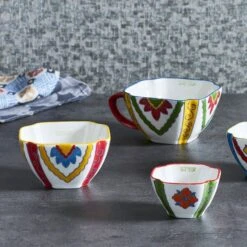 Florentino Square Measuring Cups Set Of 4 - Multi Colour -Koala Home Shop M F Florentino Square Measuring Cups S4 Multi Colour 19164801 cb