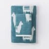 Leroy Llama Towel 1 Leroy Llama Towel -Koala Home Shop M F Leroy Llama Towels Jewel Blue Ivory 209504 R 1