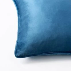 Margot Velvet Cushion - Petrol Blue