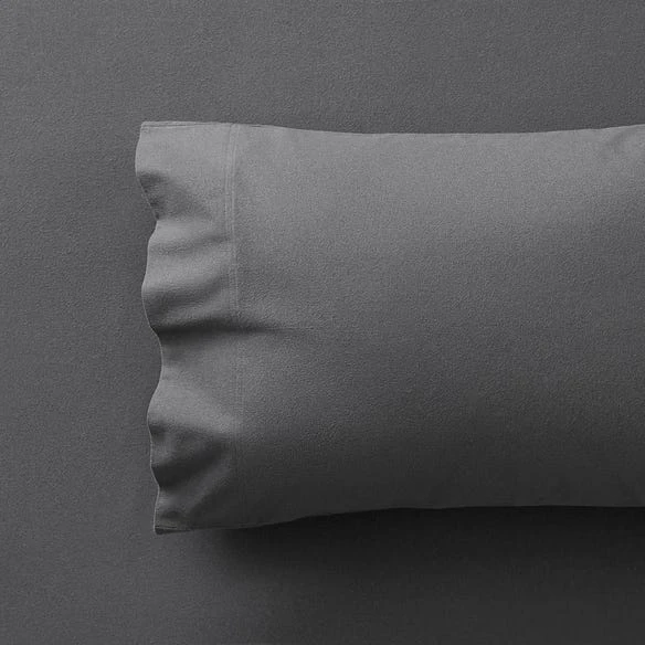 Flannelette Sheet Set - Charcoal 4 Flannelette Sheet Set - Charcoal - Image 2