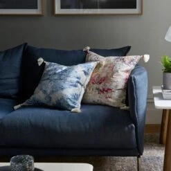 Piper Tassel Cushion - Ivory/Red 9 Piper Tassel Cushion - Ivory/Red -Koala Home Shop M F Piper Velvet Cushions W20 202413 R 18