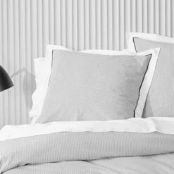 Portofino Quilt Cover - Grey 15 Portofino Quilt Cover - Grey -Koala Home Shop M F Portofino Grey Euro 1