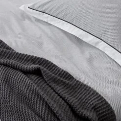 Portofino Quilt Cover - Grey 16 Portofino Quilt Cover - Grey -Koala Home Shop M F Portofino Grey Marketing Detail 1