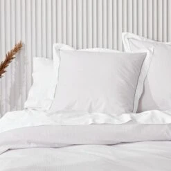 Portofino Quilt Cover - Taupe -Koala Home Shop M F Portofino Taupe Euro Web 1