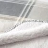 Check Sherpa Throw -Koala Home Shop M F Sherpa Check Throw Grey Stone 15708305 Detail 1
