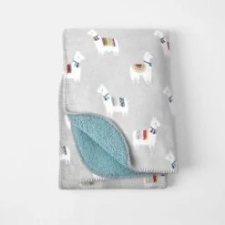 Llama Sherpa Throw -Koala Home Shop M F Sherpa Llama Throw 20449501 1
