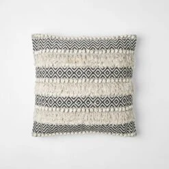 Zanzibar Diamond Weave Cushion 11 Zanzibar Diamond Weave Cushion -Koala Home Shop M F Zanzibar Diamond Weave Cushion Black Natural 50x50cm 20005101 1
