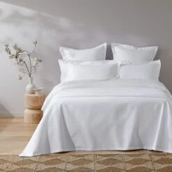 Harvey Cotton Blanket - White -Koala Home Shop M F Harvey White QQC SI 4