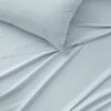 Carlson Royale 600 TC Egyptian Cotton Sheet Set - Pale Blue -Koala Home Shop M F S23 Carlson Royale Pale Blue SS Detail Alt SI