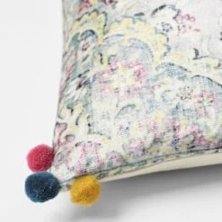 Piper Pom Pom Cushion -Koala Home Shop teal2 1